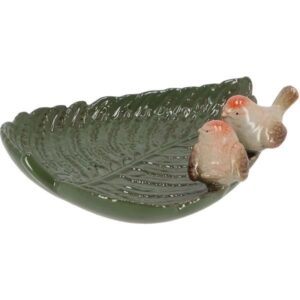 Esschert Vogelbad vogels op blad